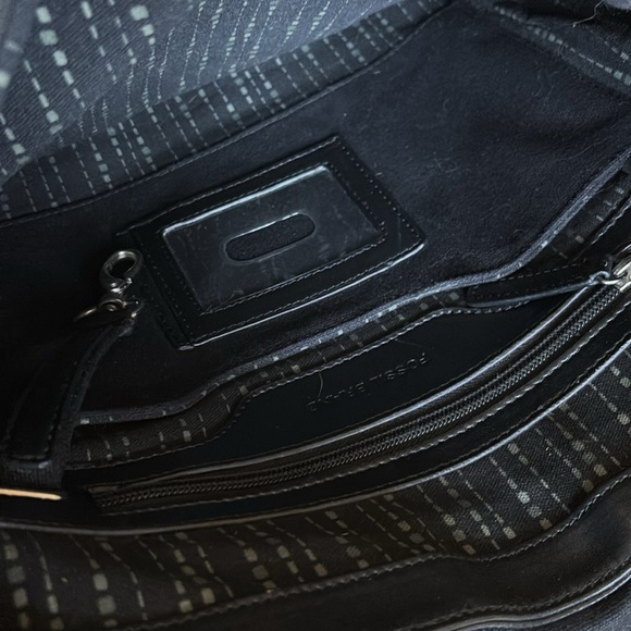 Fossil Brand black leather messenger bag. Open to reasonable offers. - Picture 8 of 10